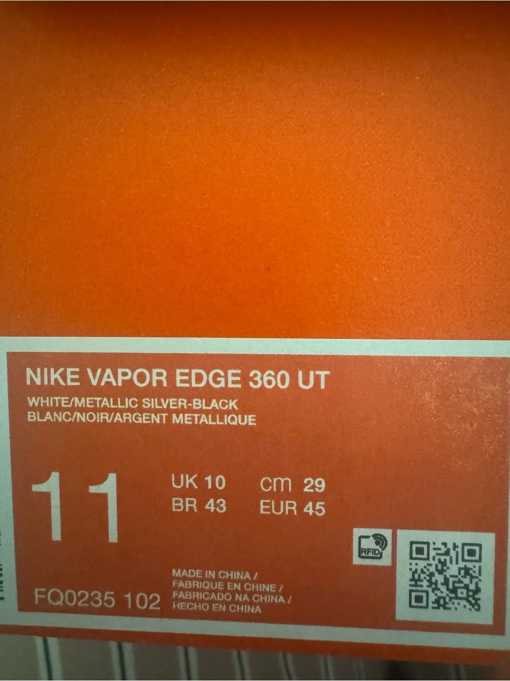 Nike Vapor Edge 360 Men’s White and Black High-Top Football Cleats